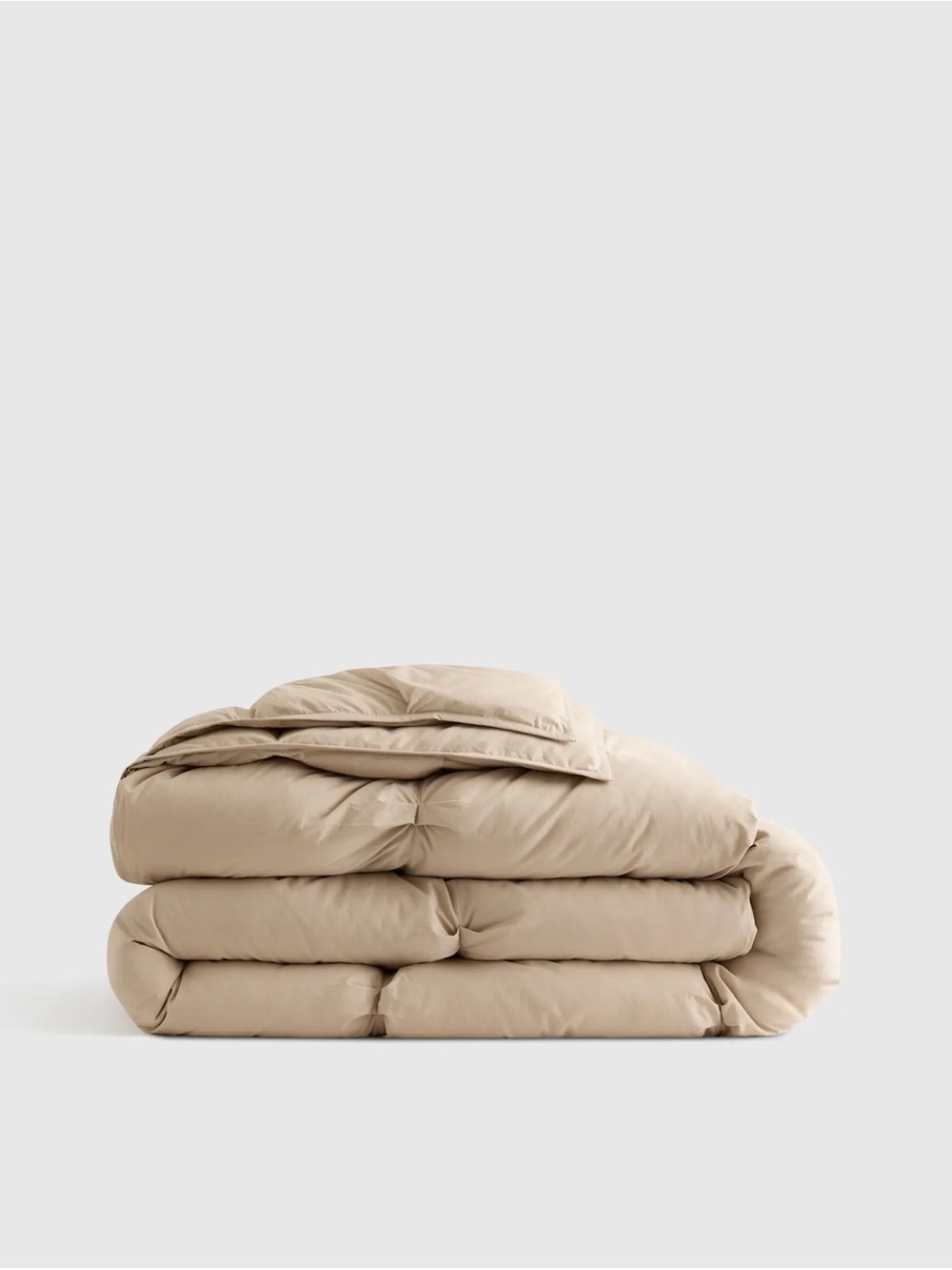 Quince Cotton Pintuck King Comforter - Toffee